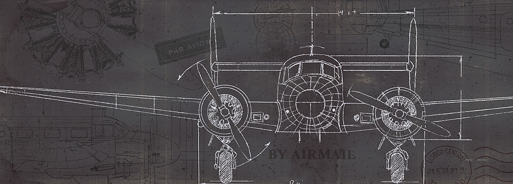 Plane Blueprint IV #14128 | ArtPosters